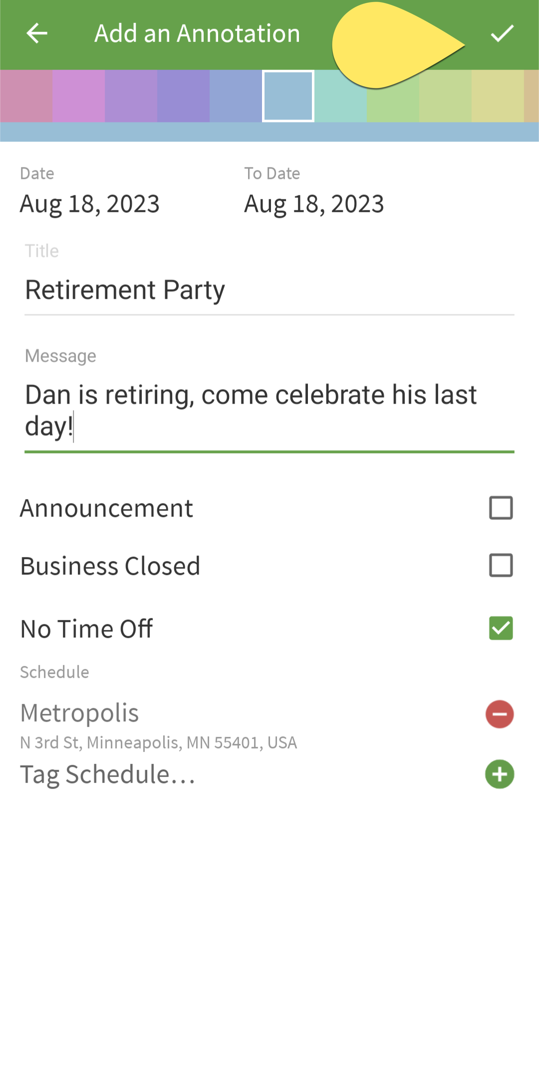 Using Annotations – When I Work Help Center