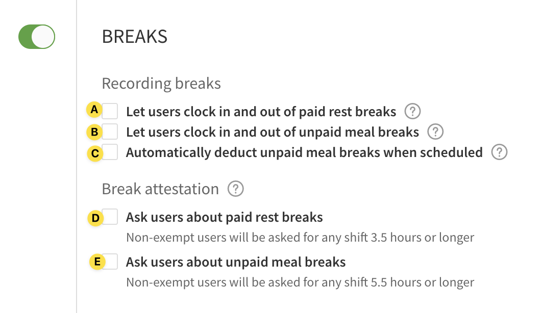 Computer Rest Breaks All About Breaks – When I Work Help Center