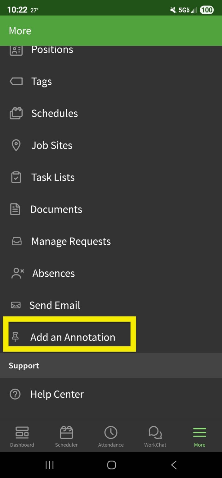 Using Annotations – When I Work Help Center