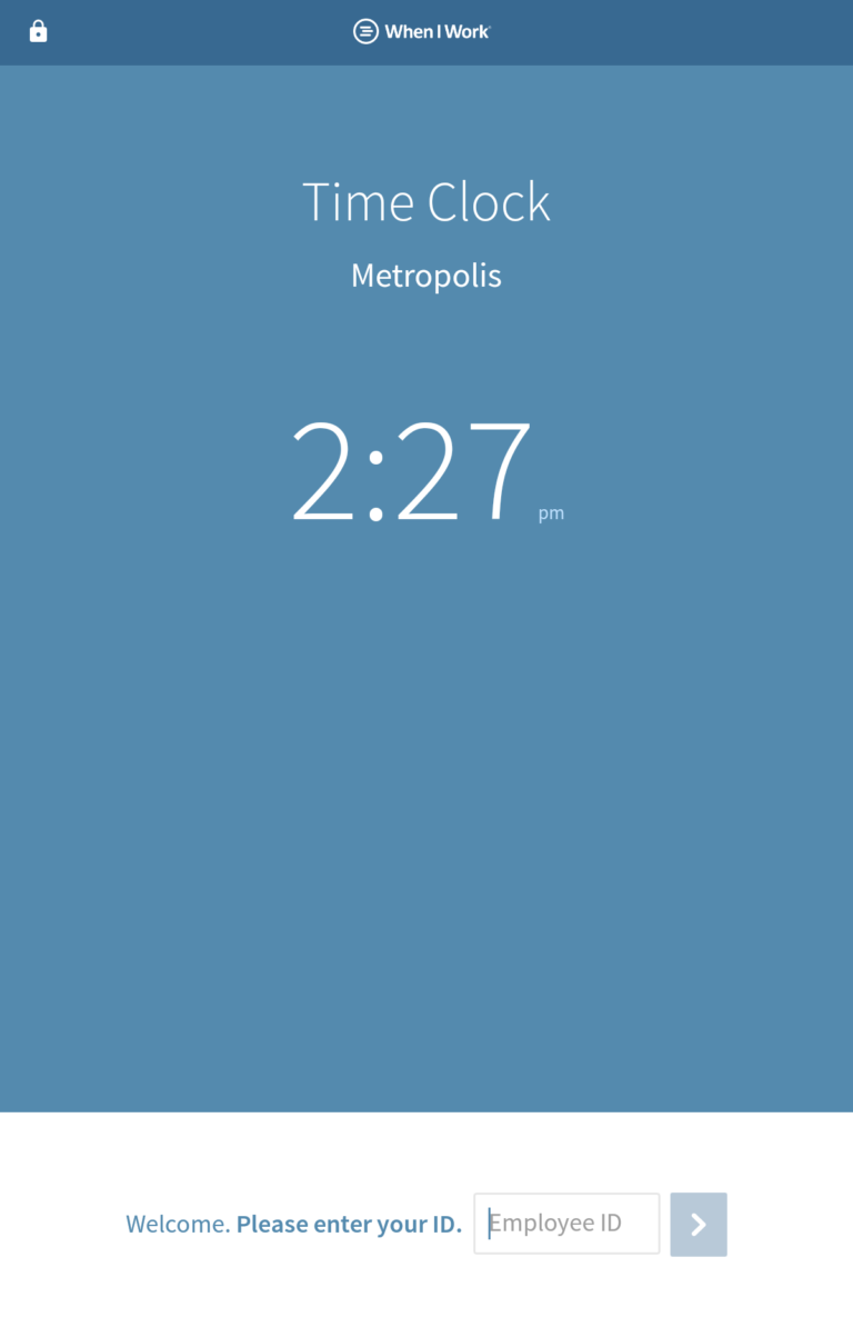 Clocking In and Out From a Time Clock Terminal When I Work Help Center