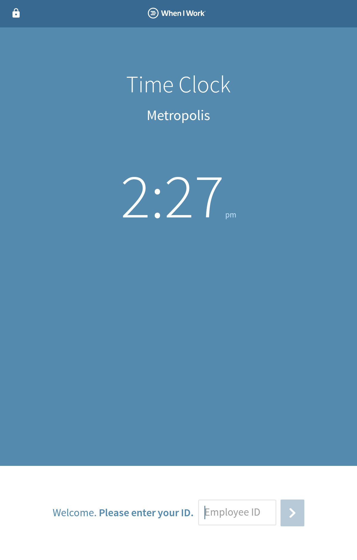 Clocking In and Out From a Time Clock Terminal When I Work Help Center
