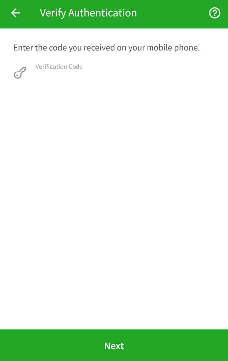 Enter auth code