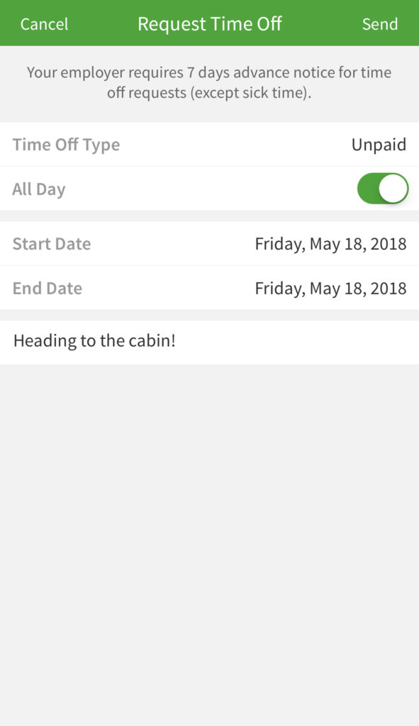 Requesting Time Off When I Work Help Center