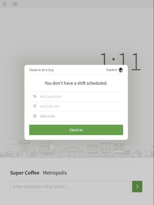 Clock In and Out From a Time Clock Terminal When I Work Help Center