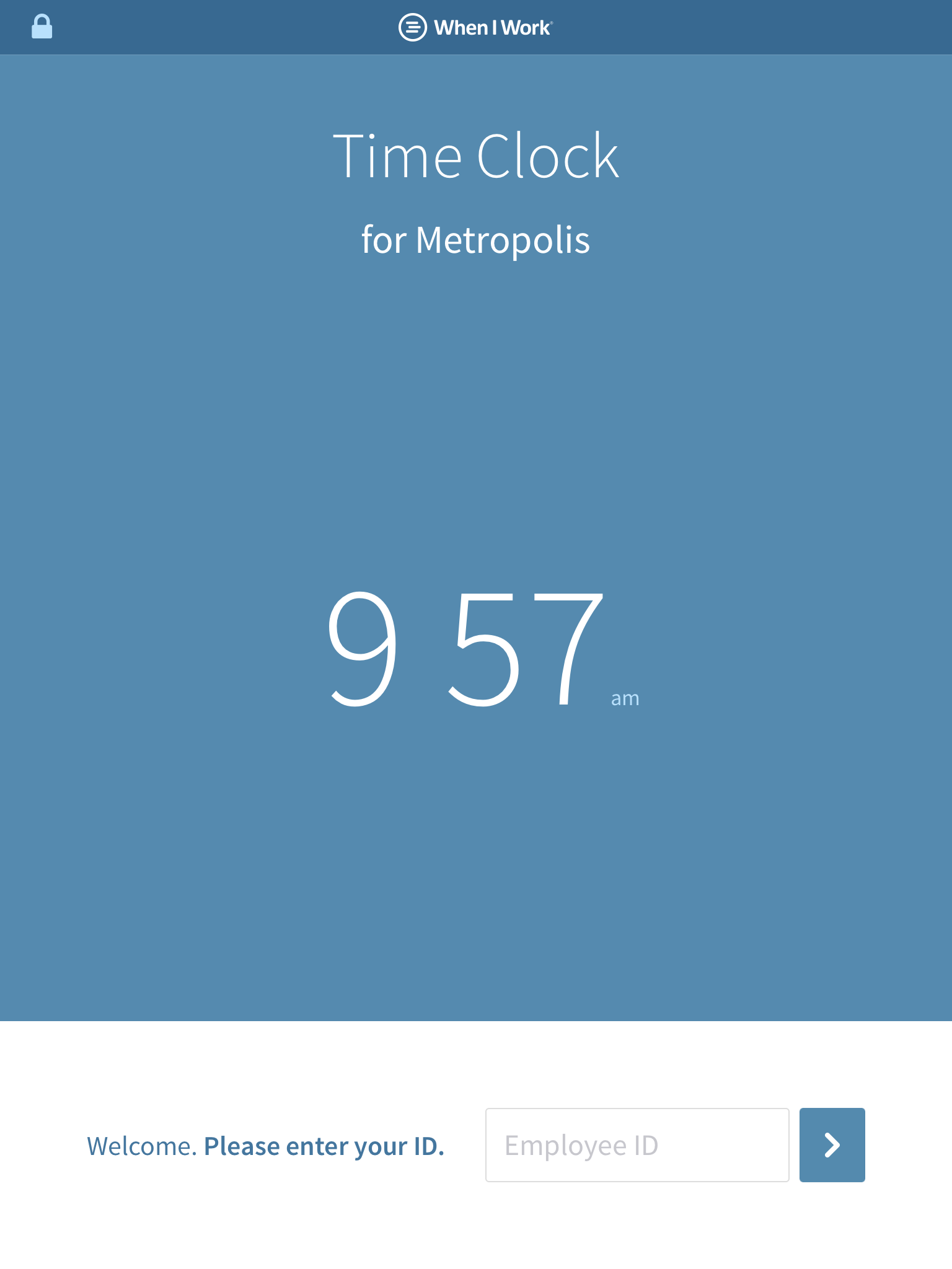 Clock In and Out From a Time Clock Terminal When I Work Help Center