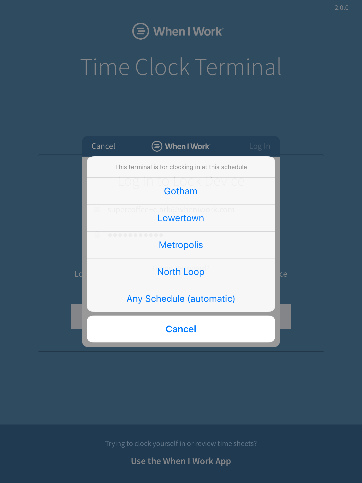 Setting Up a Time Clock Terminal When I Work Help Center