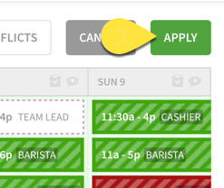 using schedule templates when i work help center