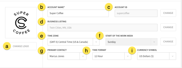 General Settings – When I Work Help Center