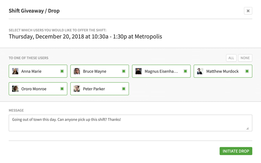 Swapping and Dropping Shifts When I Work Help Center