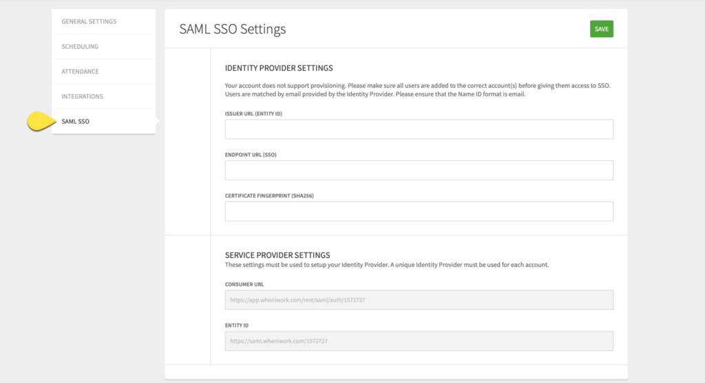 Single Sign On (SAML v2) – When I Work Help Center