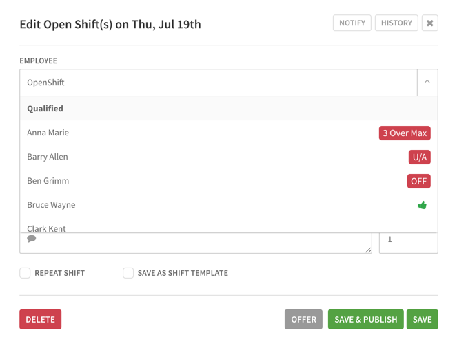Reassigning Shifts – When I Work Help Center