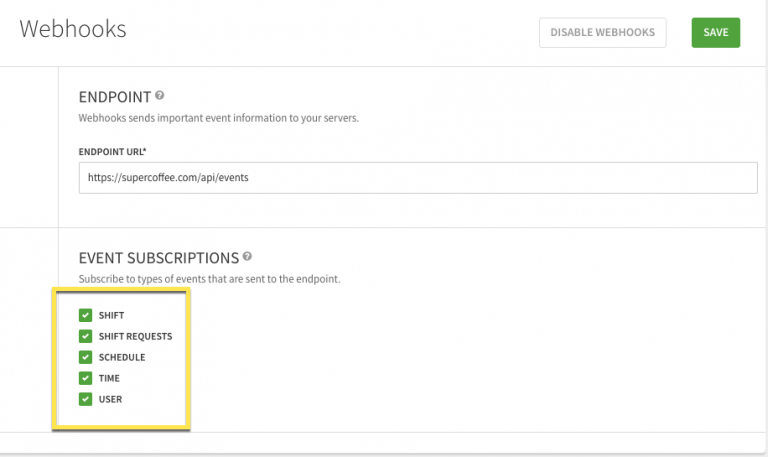 Webhooks Reference – When I Work Help Center